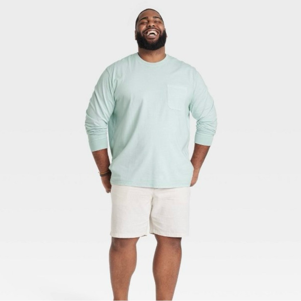 Men’s Big & Tall Long Sleeve Crewneck T-Shirt